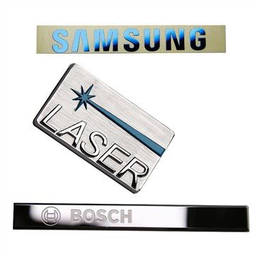 Ljepljivi metalni znakovi sa slovima