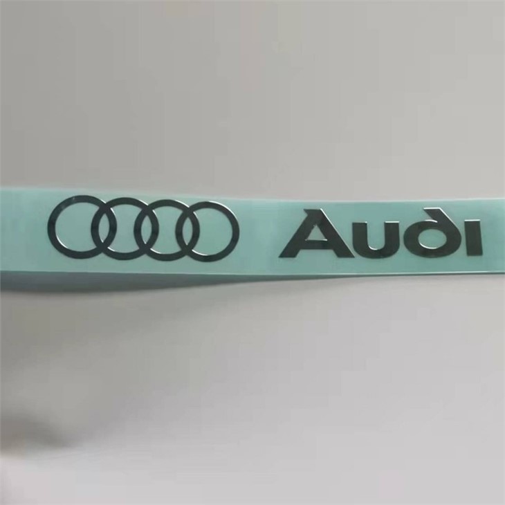 adhesive metal logo sticker