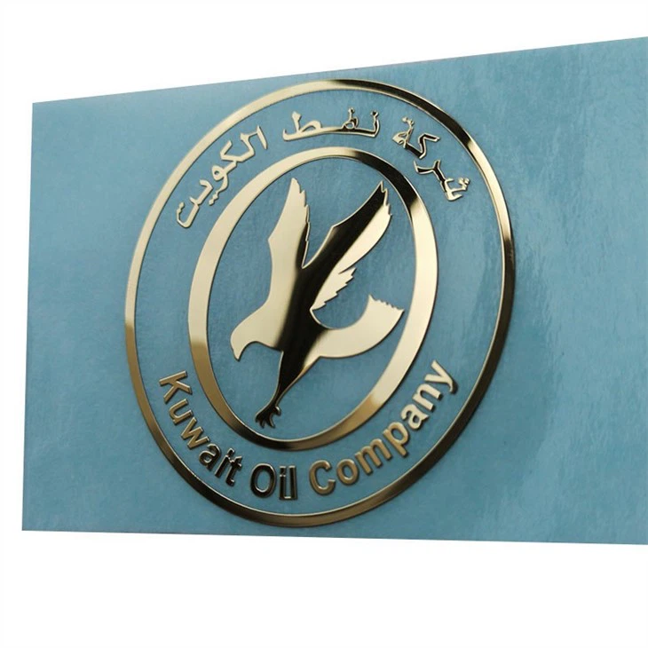 Electroform Nickel Logo Sticker