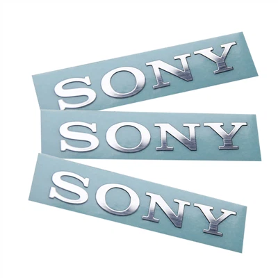 Prilagođeni logotip metalne naljepnice